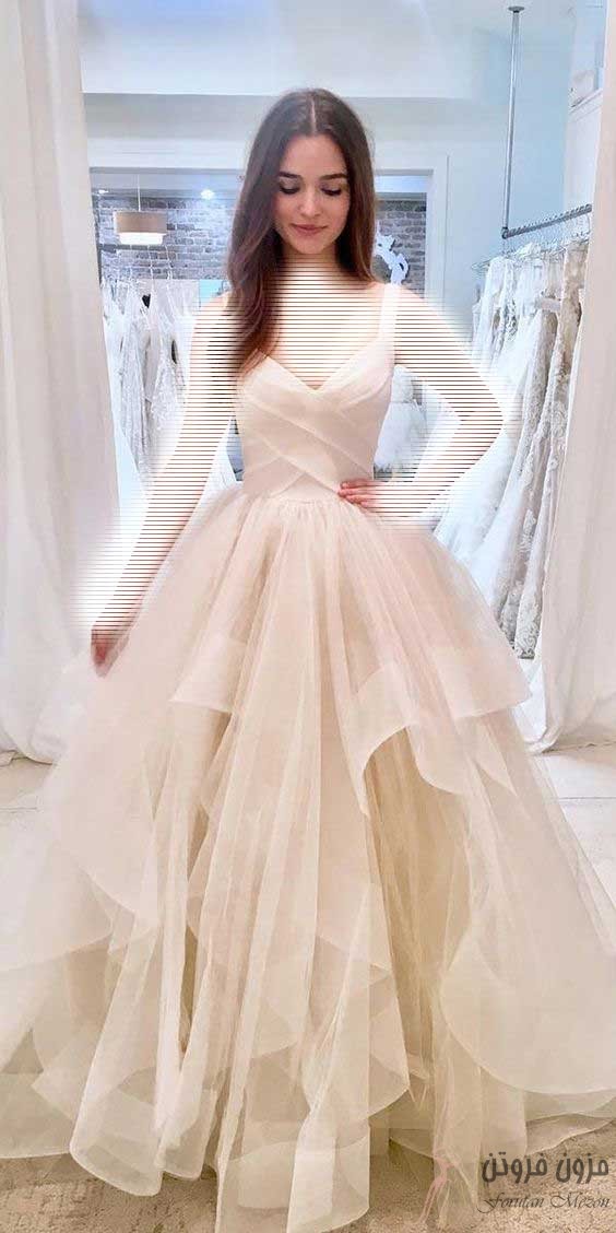 لباس عروس لایه ای