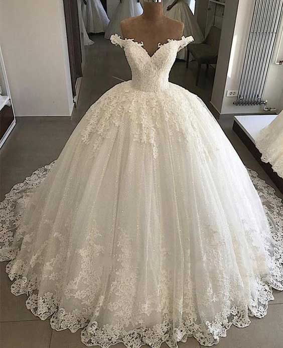 لباس عروس پفی پرنسسی جدید